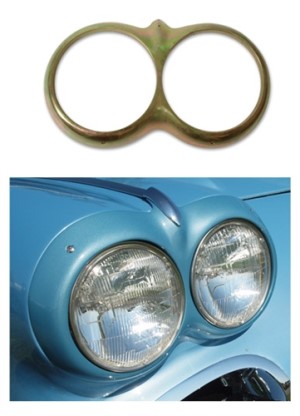 Headlight Ring. Unpainted 61-62