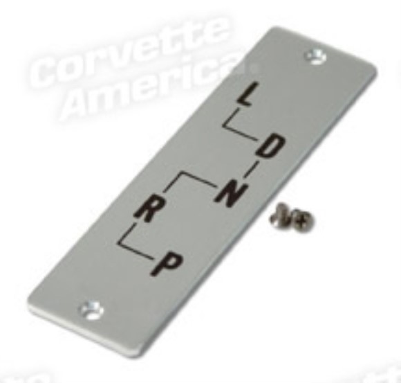 Shift Indicator Plate. Automatic 58-61