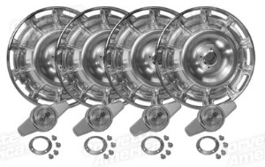 Hubcaps With Spinners. 4 Piece Set 59-62