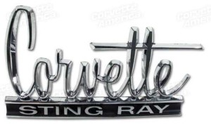 Emblem. Stingray - 66 Front & 66-67 Rear 66-67