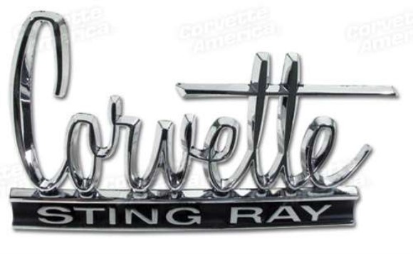 Emblem. Stingray - 66 Front & 66-67 Rear 66-67