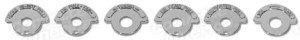 Dash Indicators. 6 Piece Set W/Air Conditioning 65-67