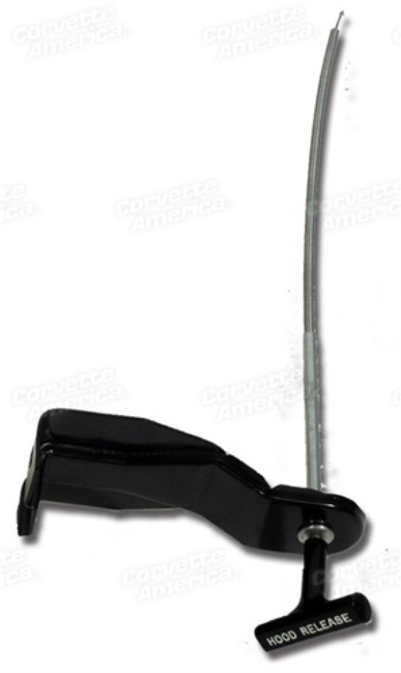 Hood Release Cable Assembly. W/O Air Conditioning 63-66