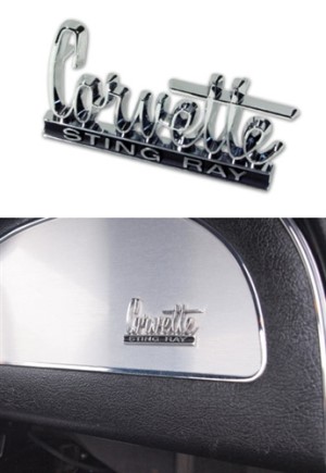 Glove Box Door Emblem. 66-67