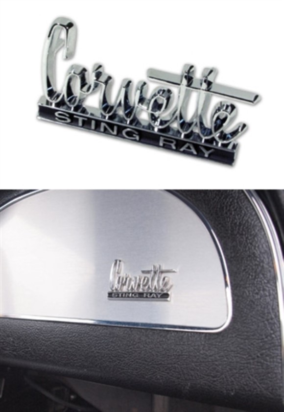 Glove Box Door Emblem. 66-67