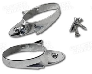Grab Bar End Caps. Chrome 58-62