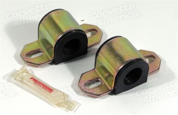Sway Bar Brackets W/Bushing. 1 Inch Black 63-82