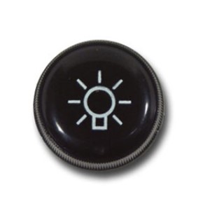 Headlight Knob W/Mounting Clip 86-89