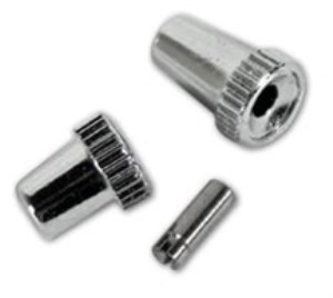 Clock Knob. Chrome - 1968-76 Reproduction 68-82