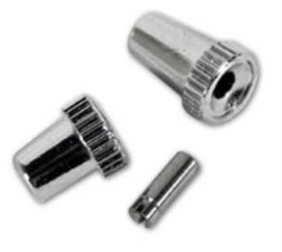 Clock Knob. Chrome - 1968-76 Reproduction 68-82