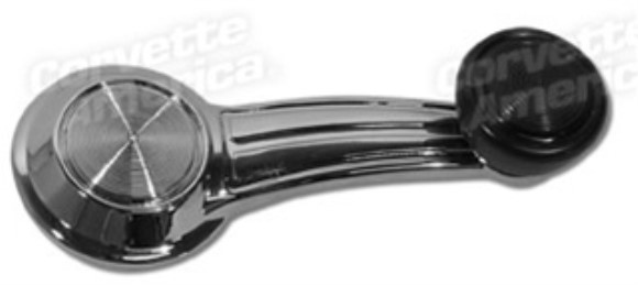 Window Crank. Black 68-79