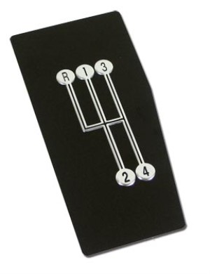 Shift Indicator Plate. 4 Speed 68-76