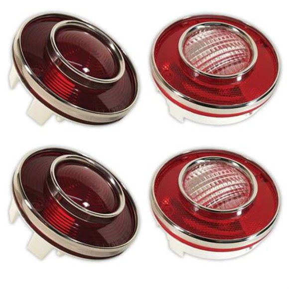 Taillight Set. W/Backup Lights 4 Pieces 75-79