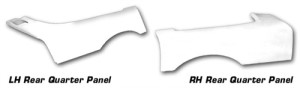 Rear Quarter Panel. Coupe RH 84-96