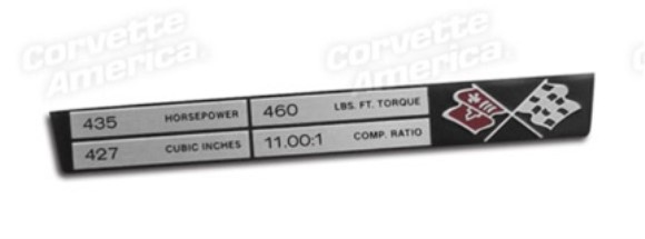 Console Dataplate. 427/435 69