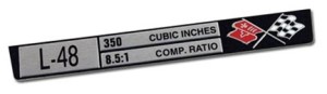 Console Dataplate. L-48 75-76