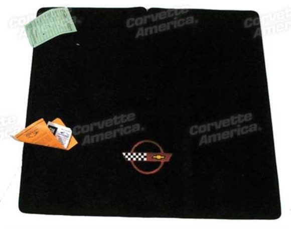 Cargo Mat. Black W/Red Applique Coupe 84-90