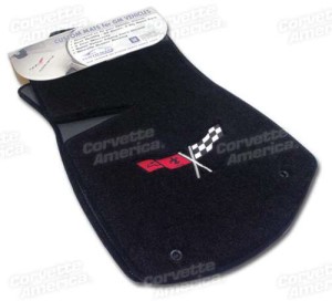 Mats. Black W/Flags Applique 68-82