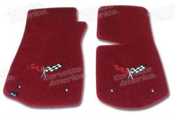 Mats. Red W/Flags Applique 68-82