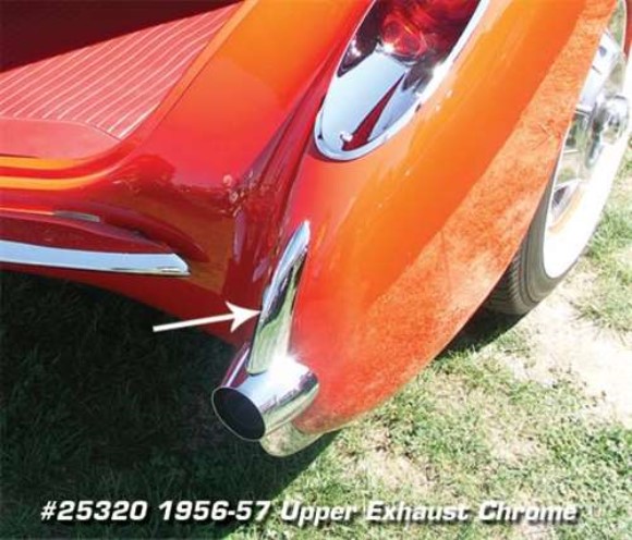 Exhaust Chrome. Upper 56-57