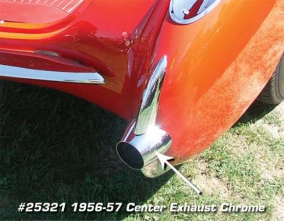 Exhaust Chrome. Center 56-57