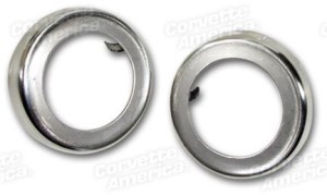Window Crank Bezels. Stainless Steel 65-67