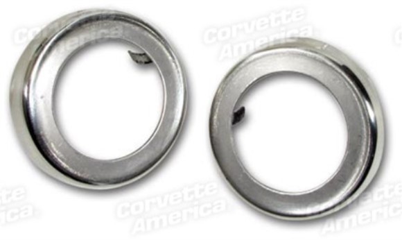 Window Crank Bezels. Stainless Steel 65-67