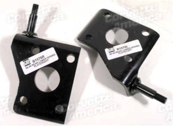 Rear Spring Shock Plates. Lower 56-59
