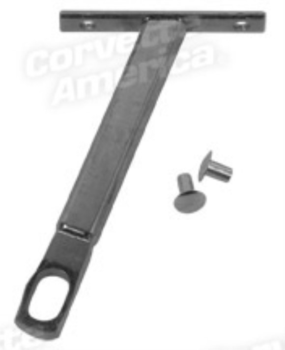 Vent Window Frame T-Post. Coupe RH 63-67