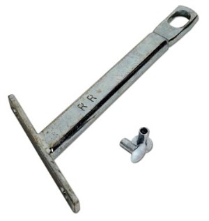 Vent Window Frame T-Post. Convertible RH 63-67