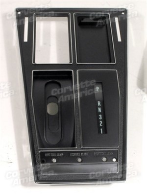 Shift Console Plate. Automatic W/O Air Conditioning 70-71