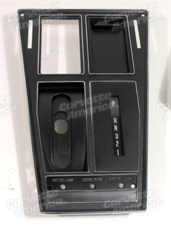 Shift Console Plate. Automatic W/O Air Conditioning 70-71