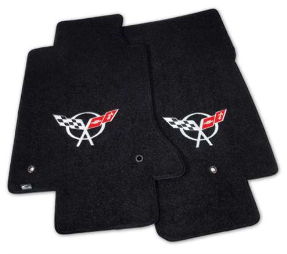 Mats. Black W/Silver Applique 97-04