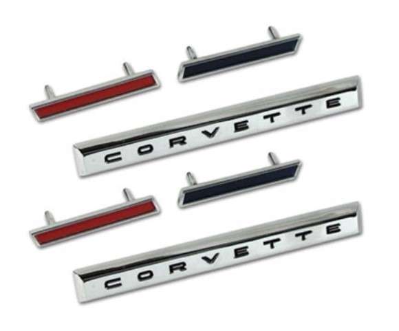 Emblem Set. Front Fender 6 Piece 61