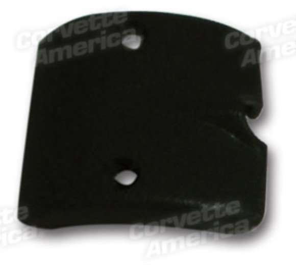 Inside Mirror Bracket Cover. Coupe Black 67