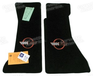 Mats. Black W/Red Applique 91-95