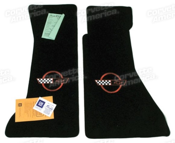 Mats. Black W/Red Applique 91-95