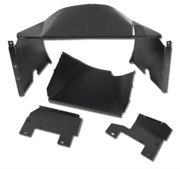 Fan Shroud. W/Screws 4 Piece Upper/Lower 58-59