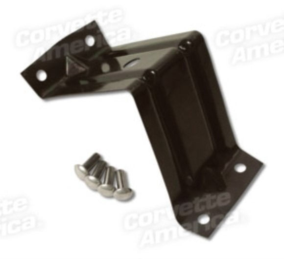 Window Stop Bracket. W/Rivet Lower LH 56-62