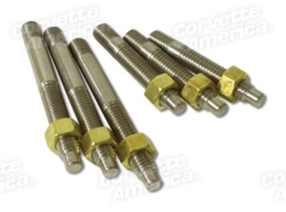 Exhaust Manifold Studs. W/Nuts - Stainless Steel 57-78