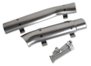 Exhaust Heat Shields. W/Straps 2 Inch 65-67