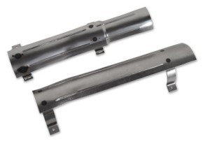 Exhaust Heat Shields. W/Straps 2.5 Inch 64-65