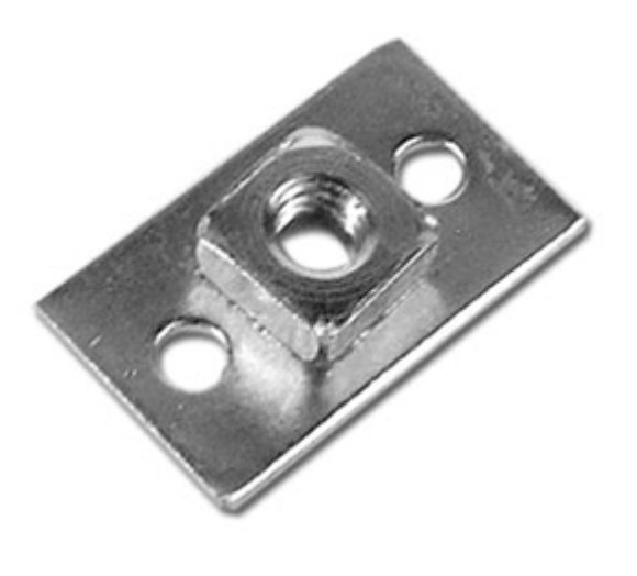 Seat Holddown Plate W/Nut. Underbody 53-62