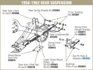Rear Spring Front Hanger Bracket. RH 56-62