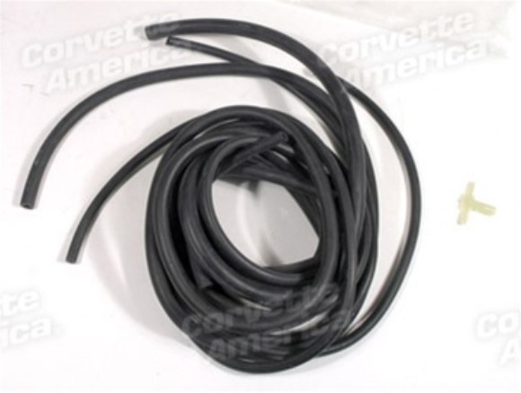 Washer Hose Set. Ribbed Carbureted 58-62