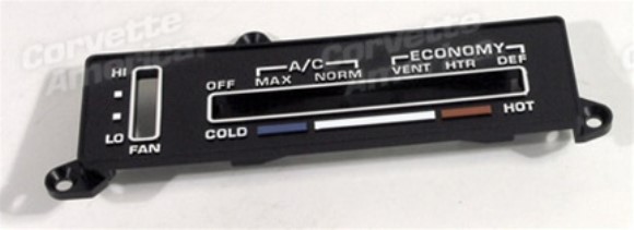 Heater/Air Conditioning Control Faceplate. 77-79
