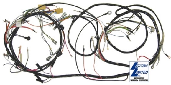 Harness. Dash & Front Lamp 6 Volt 53-55