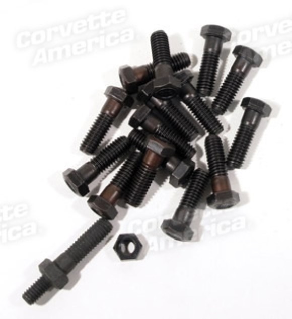 Exhaust Manifold Bolt Set. Big Block W/Power Steering 65-74