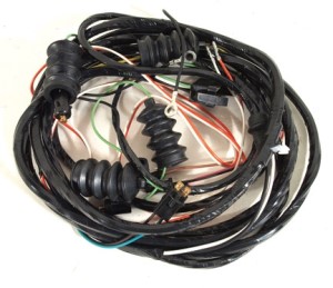 Harness. Rear W/Back Up Lamps-66 All/65 LH Yellow-Conv or 66 Cpe 66