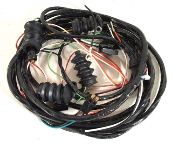 Harness. Rear W/Back Up Lamps-66 All/65 LH Yellow-Conv or 66 Cpe 66